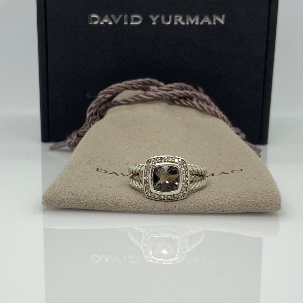 Petite Albion w/Smokey quartz sz 6